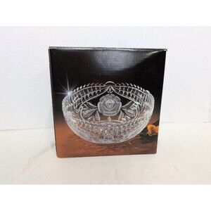 NEW Collector's Crystal Galleries Fairfield Germany Genuine‎ Lead Crystal Bowl
